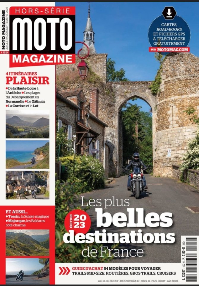 Couverture Moto Magazine Hors Série Tourisme 2023